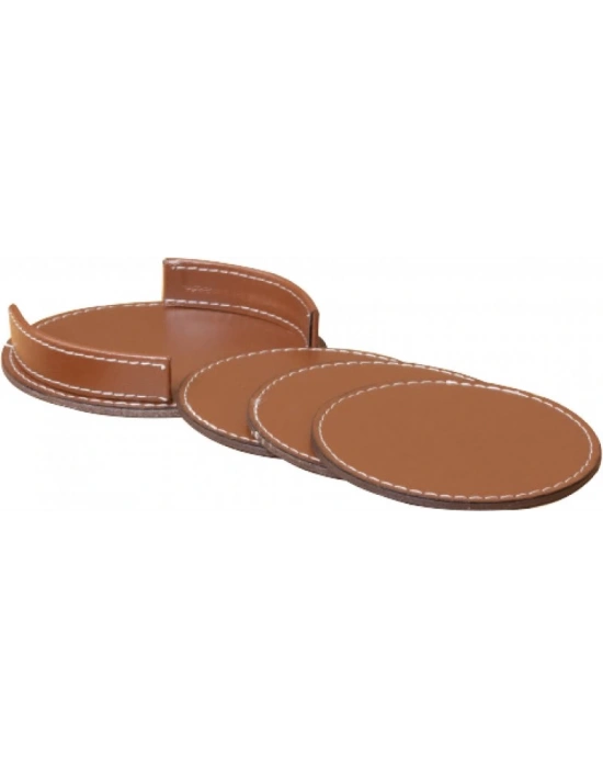 RENK DERİ BARDAK ALTLIĞI