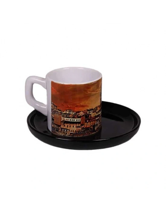 ROSSO TABAKLI TÜRK KAHVE FİNCANI