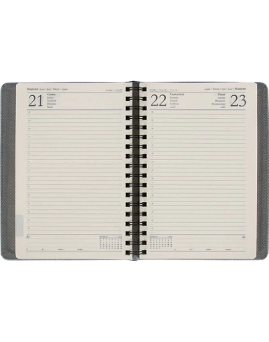 SAVRAN GİZLİ SPİRALLİ TERMO DERİ AJANDA