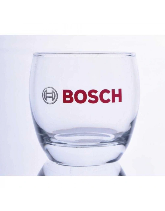 Şeffaf Baskılı Cam Kupa Bardak