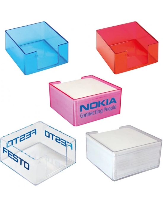 ŞEFFAF PLASTİK KÜP BLOKNOT