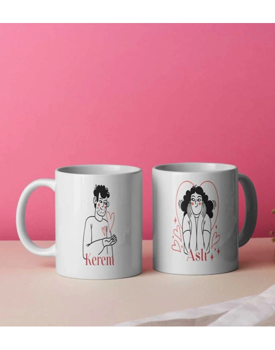 Sevgililer Gününe Özel Baskılı Kupa Bardak