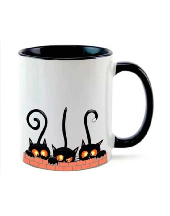 Sevgililer Gününe Özel Kedi Baskılı Kupa Bardak