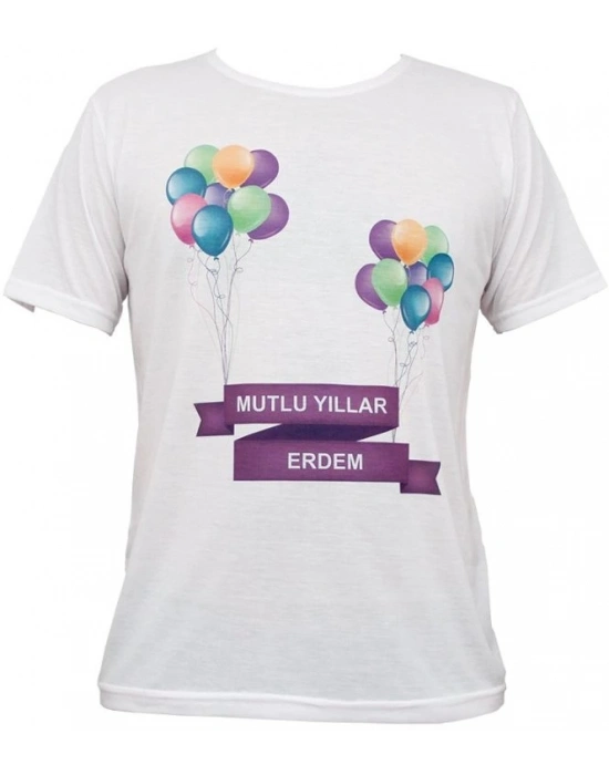 SIFIR & İNCE YAKA SÜBLİMASYON T-SHİRT