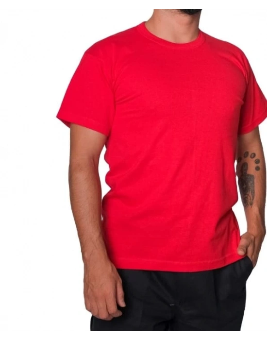 Toptan Promosyon Logo Baskılı Kırmızı Tişört