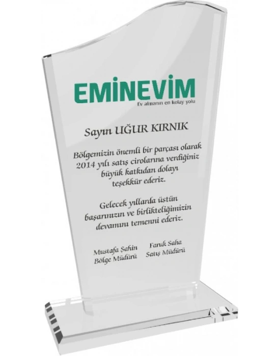 SİVE KRİSTAL PLAKET