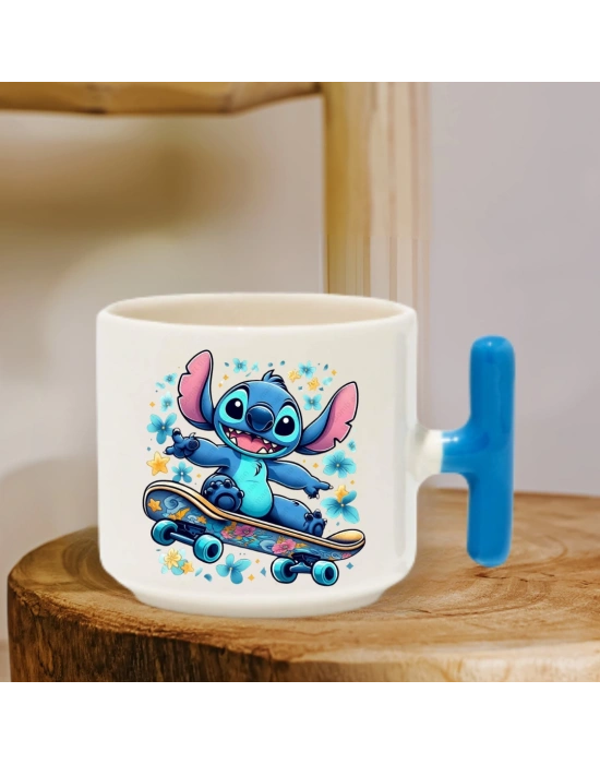Skateboard Riding Stitch Baskılı Kupa Bardak