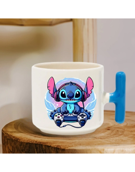 Stitch Oyun Konsolu Baskılı Kupa Bardak