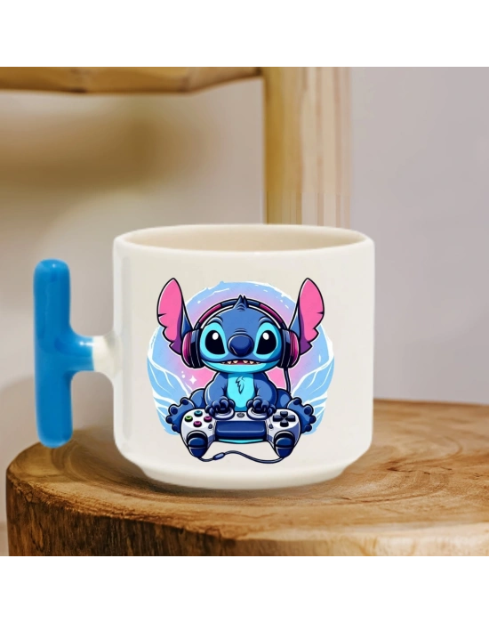 Stitch Oyun Konsolu Baskılı Kupa Bardak