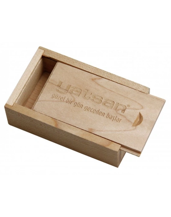 SÜRGÜLÜ AHŞAP USB KUTUSU