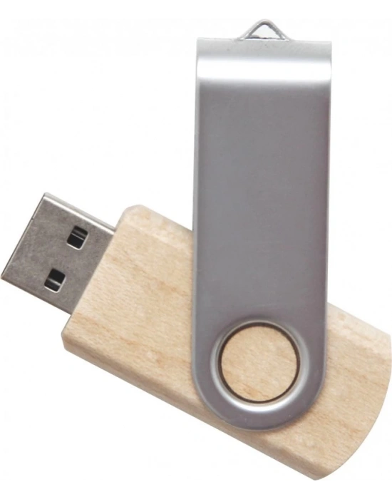 SWİES AHŞAP METAL USB BELLEK