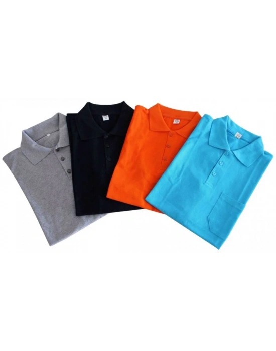 TEK RENK LACOSTE T-SHİRT - OPENED KUMAŞ