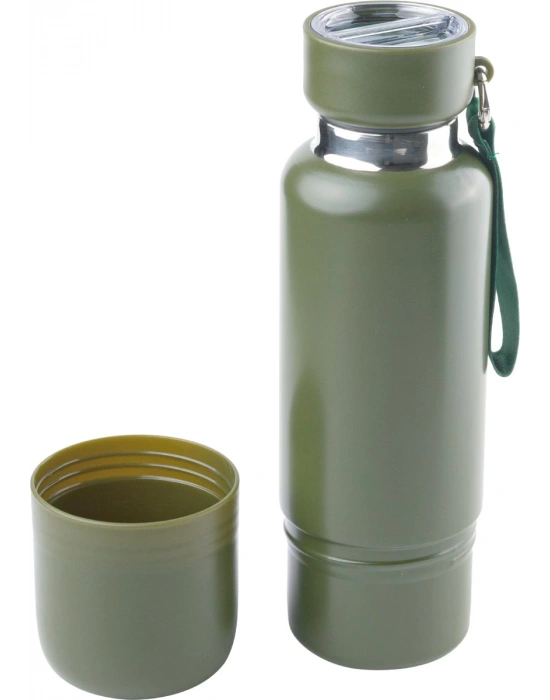 TİMO 500 ML  BARDAKLI METAL TERMOS