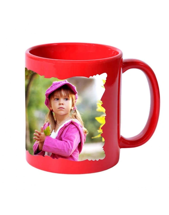 Toptan Baskılı Dekoratif Alanlı Kırmızı Kupa