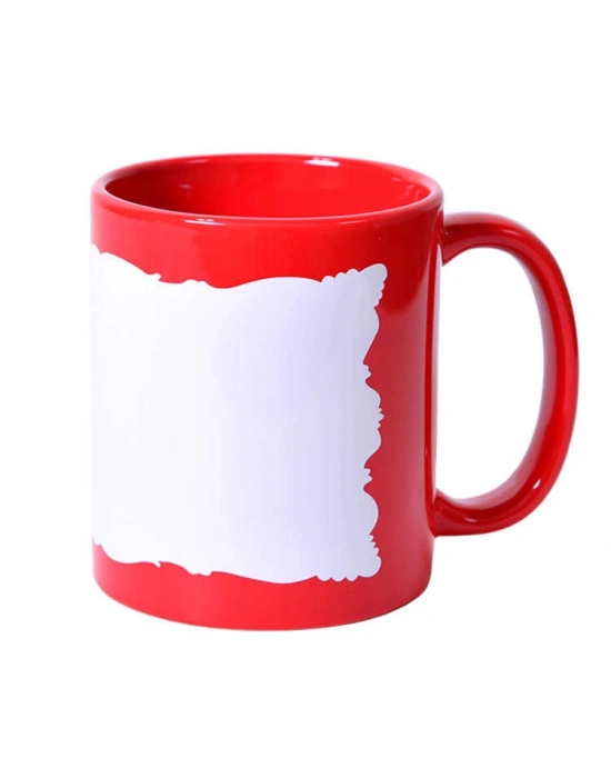 Toptan Baskılı Dekoratif Alanlı Kırmızı Kupa