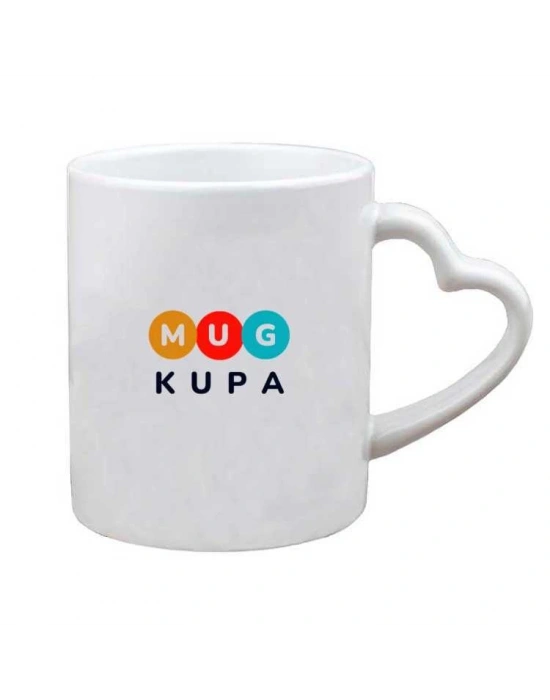 Toptan Baskılı Kalpli Seramik Kupa Bardak