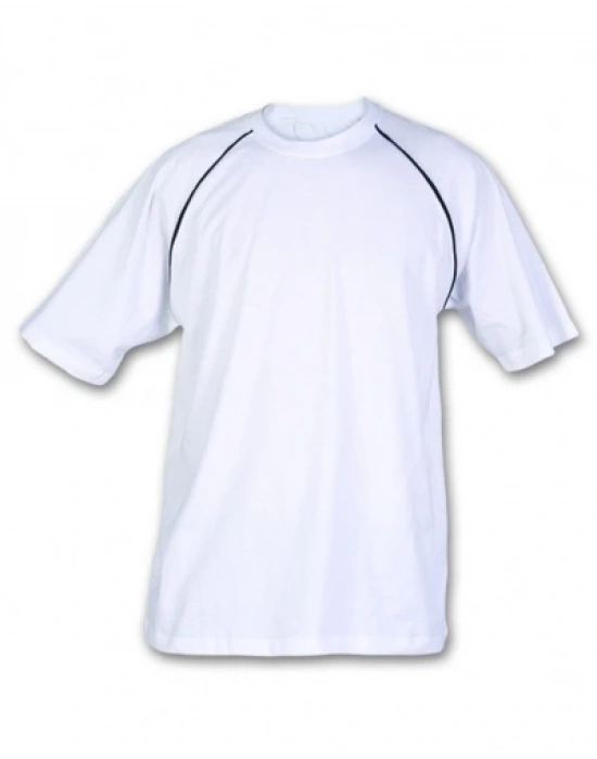 Toptan Baskılı Sıfır Yaka Beyaz Süprem T-Shirt