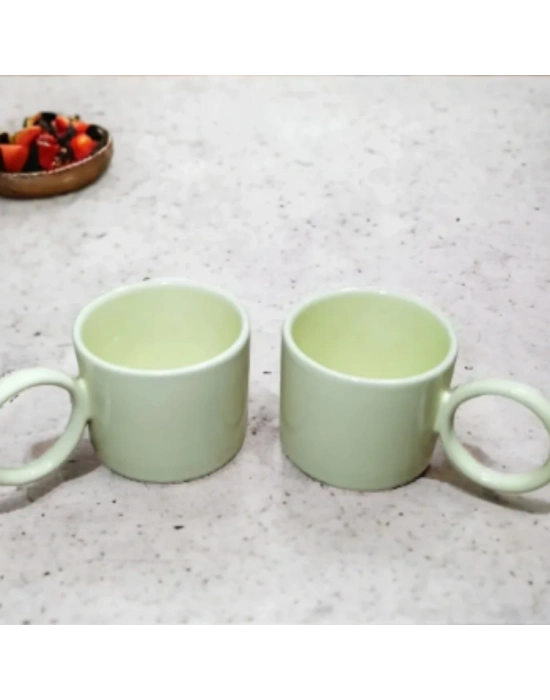 Toptan Baskılı Yuvarlak Kulplu Fenomen Seramik Kupa