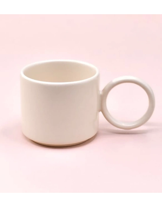 Toptan Baskılı Yuvarlak Kulplu Fenomen Seramik Kupa