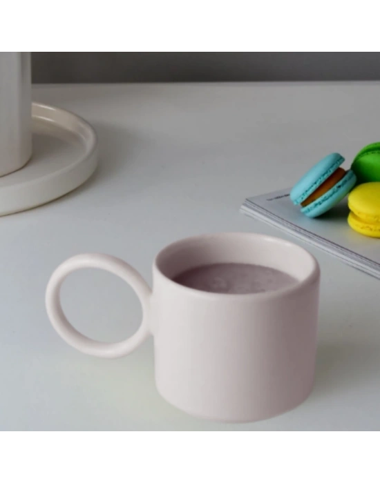 Toptan Baskılı Yuvarlak Kulplu Fenomen Seramik Kupa