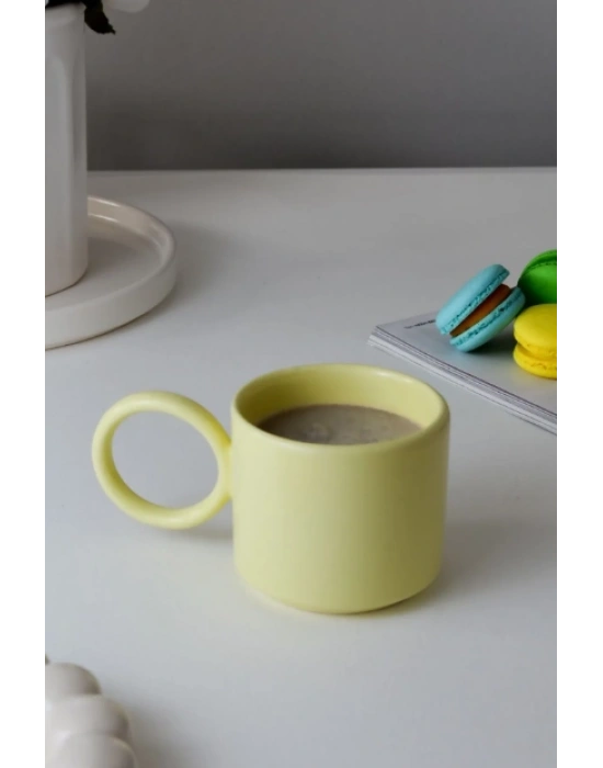 Toptan Baskılı Yuvarlak Kulplu Fenomen Seramik Kupa