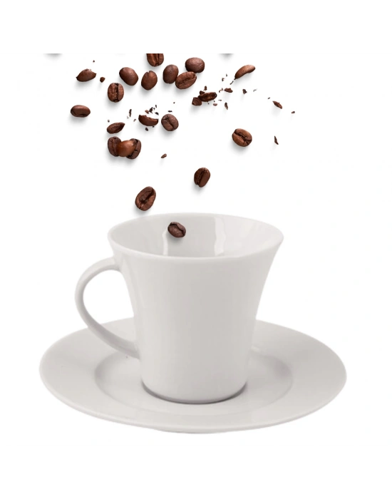 Toptan Logo Baskılı Picasso Güral Porselen Picasso Çay Fincanı 180Ml