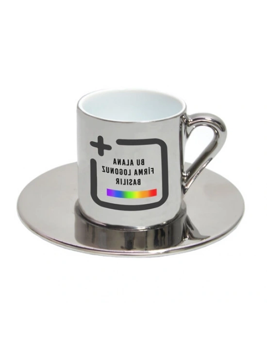 Toptan Logolu Baskılı Porselen Türk Kahve Fincanı