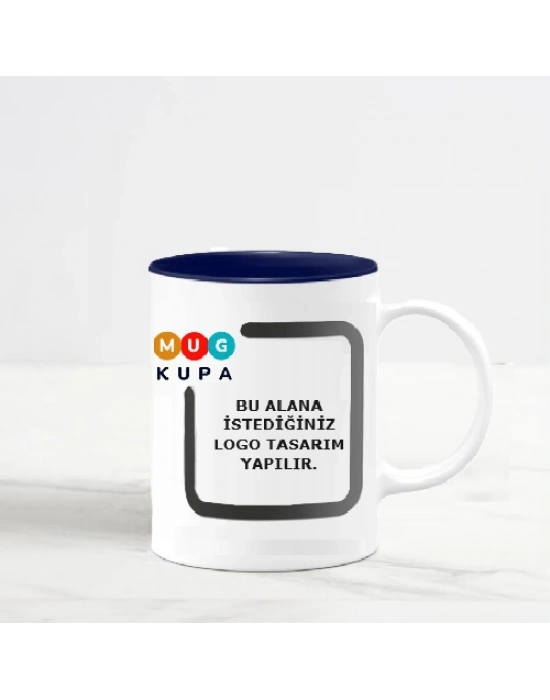 Toptan Logolu İçi Siyah Kupa Bardak