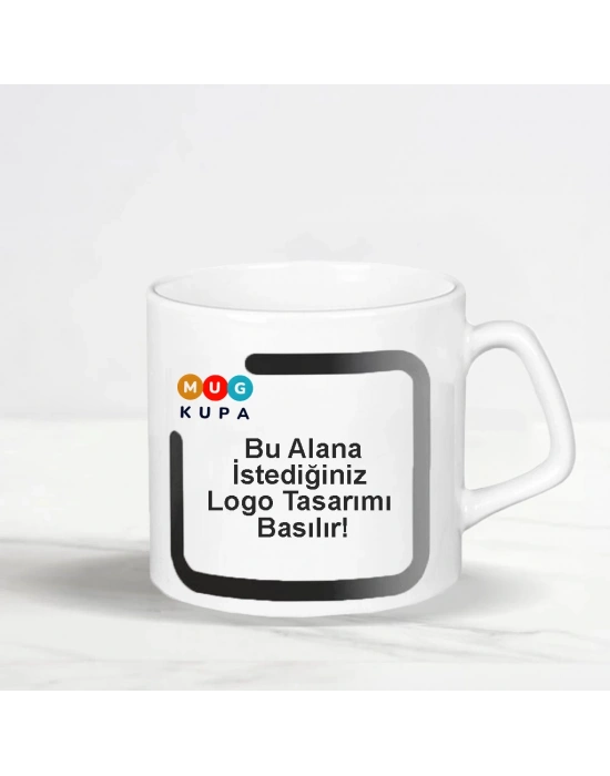 Toptan Porselen N Kulplu Baskılı Kupa Bardak