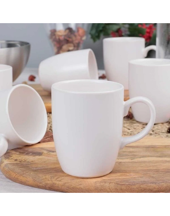 Toptan Bulut Beyaz Seramik Baskılı Kupa Bardak