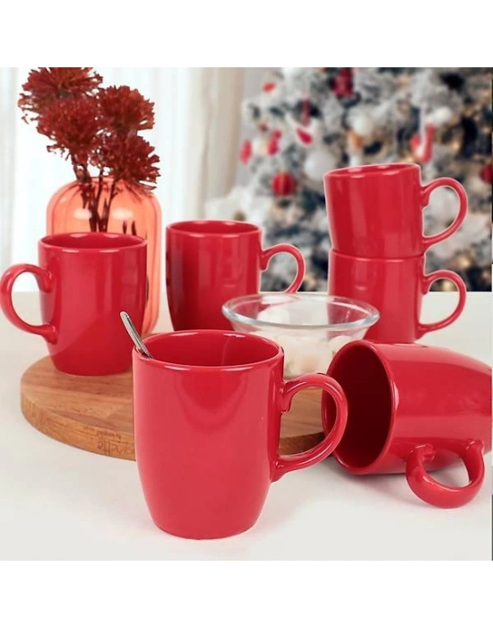 Toptan Oval Siyah Seramik Baskılı Kupa Bardak