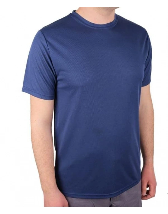 Toptan Promosyon Logo Baskılı Mavi Tişört