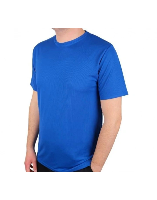 Toptan Promosyon Logo Baskılı Mavi Tişört