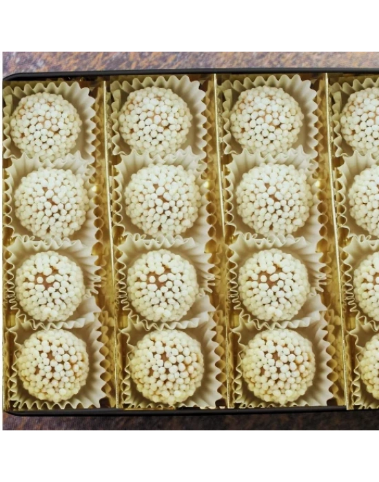 Trüf Pirinç Patlağı Kaplı Karamel Dolgulu Teneke Kutu