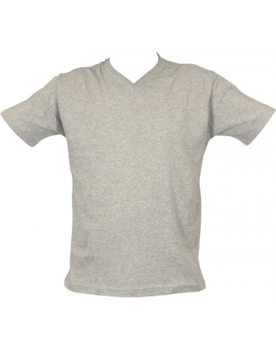 TÜP KESİM V YAKA T-SHİRT