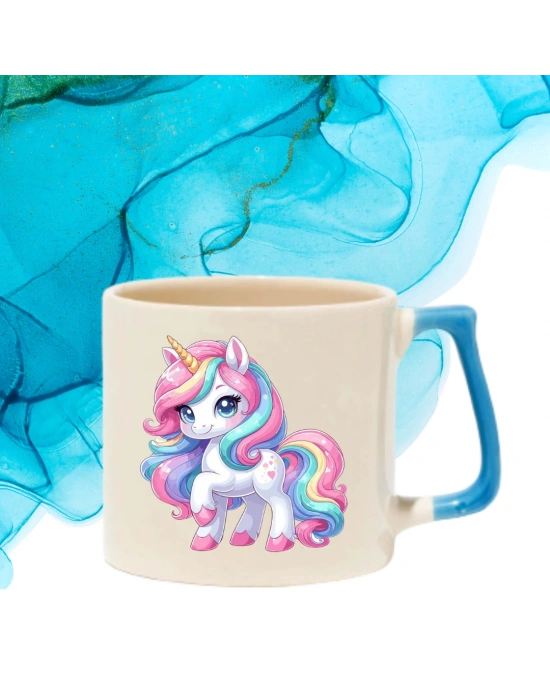 Unicorn Baskılı Nescafe Fincanı