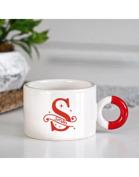 Yeniyıl Temalı Kupa Bardak, Hediye, Doğum Günü S Harfi