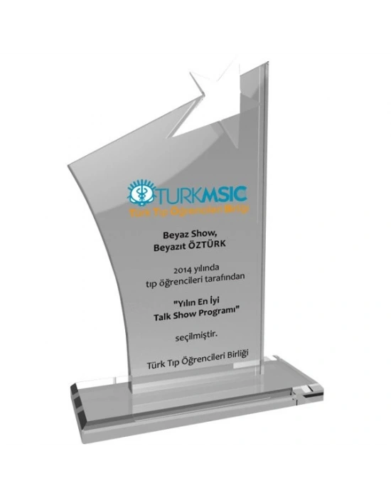 YILDIZ KRİSTAL PLAKET