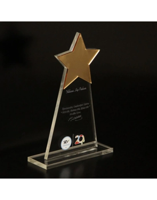 YILDIZ PLEKSİ PLAKET