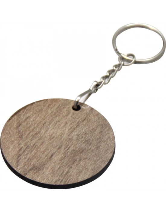 YUVARLAK AHŞAP ANAHTARLIK