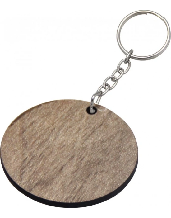 YUVARLAK AHŞAP ANAHTARLIK