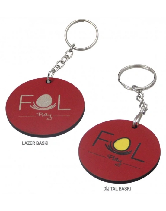 YUVARLAK AHŞAP ANAHTARLIK