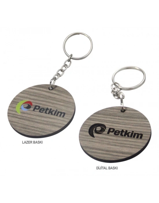 YUVARLAK AHŞAP ANAHTARLIK