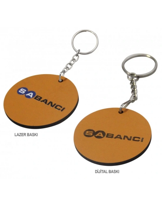 YUVARLAK AHŞAP ANAHTARLIK