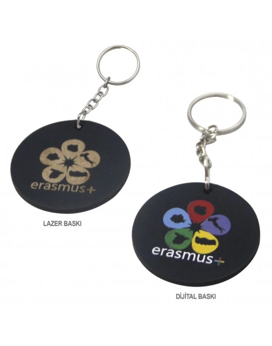 YUVARLAK AHŞAP ANAHTARLIK