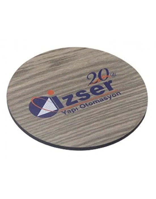 YUVARLAK AHŞAP BARDAK ALTI