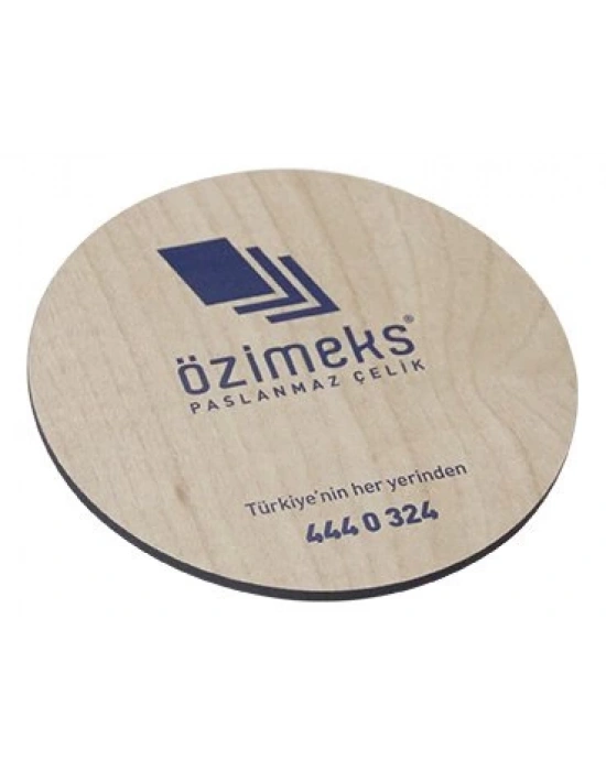 YUVARLAK AHŞAP BARDAK ALTI