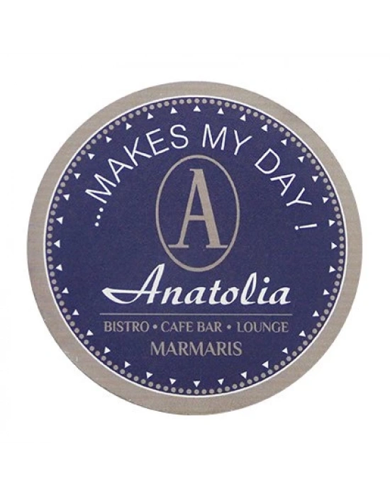 YUVARLAK AHŞAP BARDAK ALTI