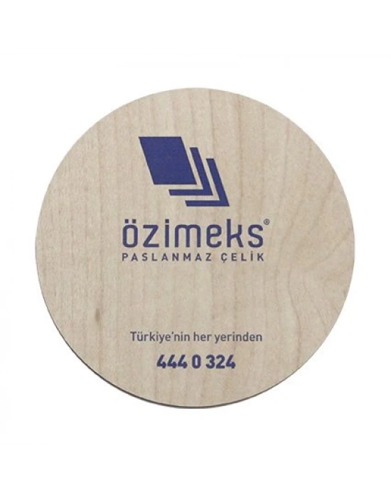 YUVARLAK AHŞAP BARDAK ALTI