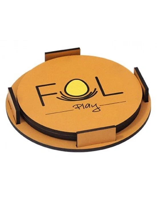 YUVARLAK AHŞAP BARDAK ALTI SETİ